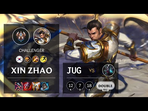 Xin Zhao Jungle vs Ekko - KR Challenger Patch 11.18