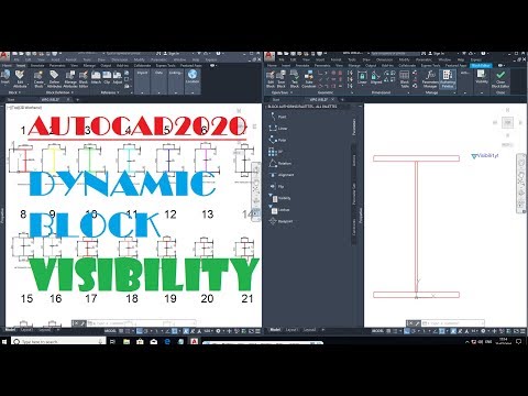 AUTOCAD 2020-Using Visibility Parameters in Dynamic Blocks