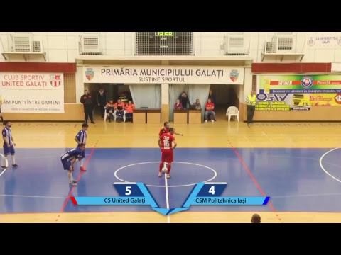 Futsal LIVE | Liga I: CS United Galaţi - CSM Politehnica Iasi