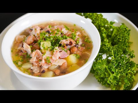 Soul Food Staple BLACK-EYED PEAS AND BACON SOUP | Recipes.net - YouTube