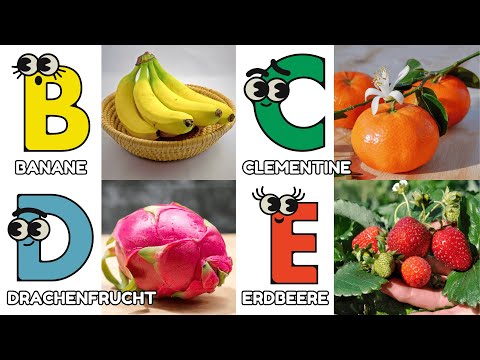 Das ABC Obst Kinderlied | Obst lernen von A bis Z| Lernlied für Kinder mit Apfel, Banane & mehr