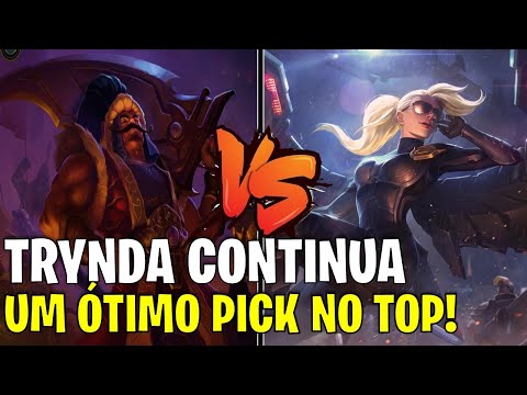 JOGO BEM DISPUTADO, ASSIM QUE É BOM! |TRYNDAMERE VS KAYLE| LEAGUE OF LEGENDS| TRYNDAMERE TOP