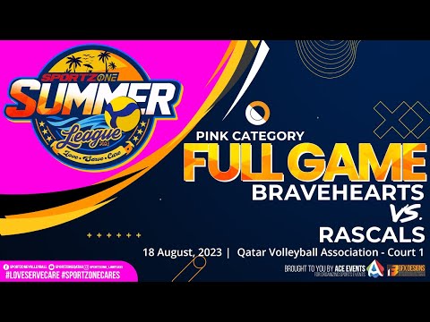 Full Game: Bravehearts vs Rascals (Pink Category) | 18 August 2023