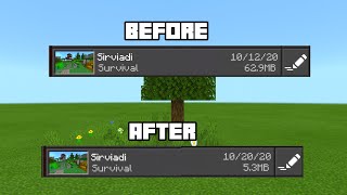 Cara Mengecilkan Ukuran Size World Minecraft Pe