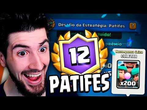GANHEI O DESAFIO DOS PATIFES DO CLASH ROYALE!