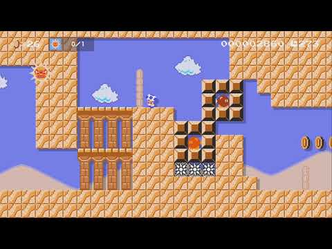 大量破壊兵器「太陽」 Destroyer "the Sun" by セネルク - Super Mario Maker 2 - No Commentary 1bw