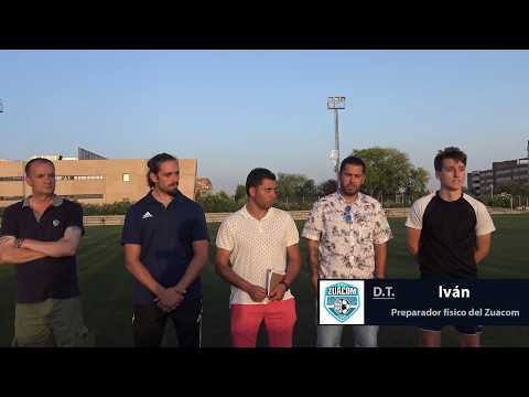 Rueda de prensa del cuerpo técnico del Zuacom vs Juventud Madrid