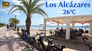 [4K] Los Alcázares, Mar Menor, Murcia. Saturday Morning Promenade & Beach Walking Tour  ☀️ 🇪🇸