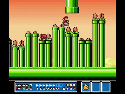 7-Piranha Plant 1 | Super Mario All-Stars (SMB3 with Hack)