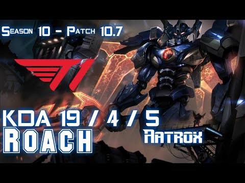 T1 Roach AATROX vs SYLAS Top - Patch 10.7 KR Ranked