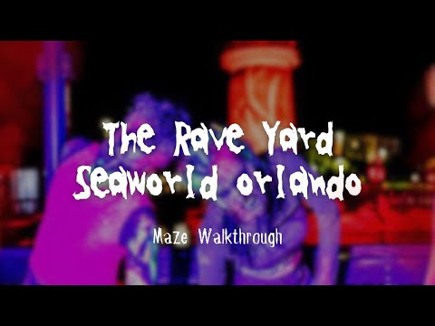 The Rave Yard - Full Maze Walkthrough (Seaworld Orlando)