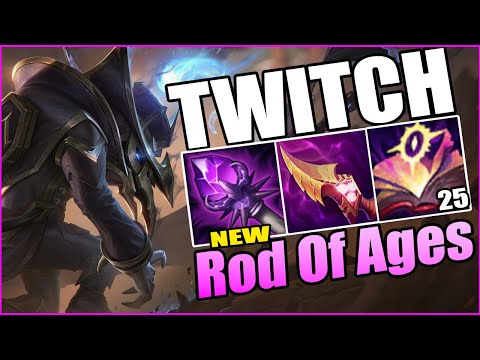 Season 13 Ap Twitch Adc is Incredibly Broken! Rod Of Ages Twitch Is A Monster! - League Of Legends