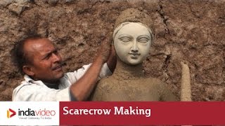 Scarecrow making in Taregna village, Patna
