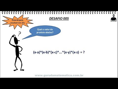 DESAFIO 005 - QUAL O VALOR DO PRODUTO? (www.gurudamatematica.com.br)