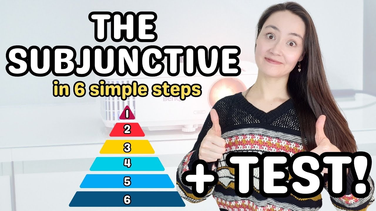 THE SUBJUNCTIVE in 6 simple steps + TEST! I suggest that you watch this lesson ;)