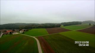 preview picture of video 'Frauenfeld Obholz Nr 1 08 10 2012  DJI Quadro F450 mit Gimbal.   Action Camera AEE 19'