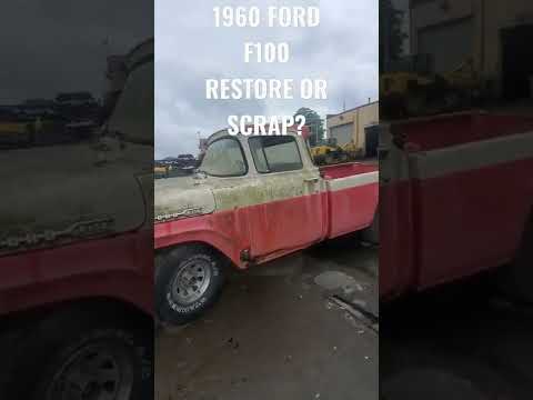 Thumbnail for I TRIED TO RESCUE THIS 1960 FORD F100 FROM THE SCRAP YARD! RESTORE IT OR SCRAP IT? by 1960 Ford