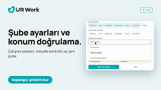 Şube ayarları ve konum doğrulama | UR Work