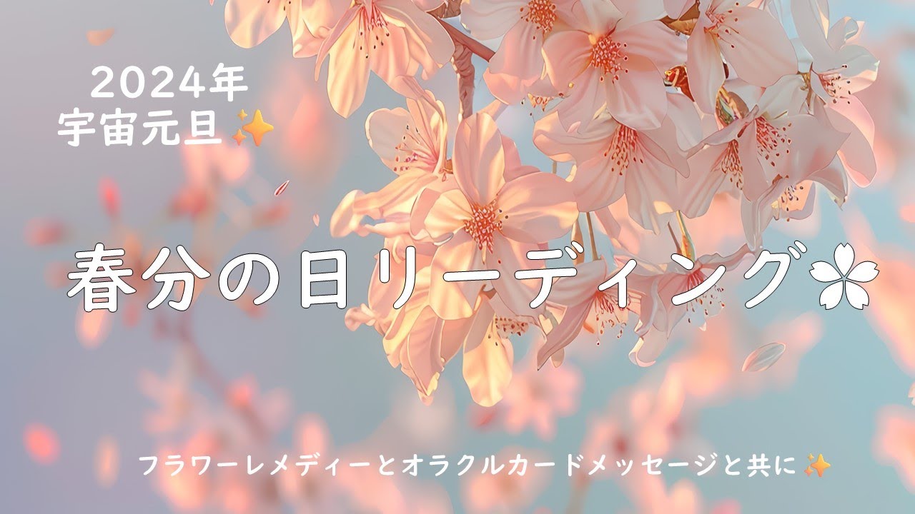宇宙元旦✨春分リーディング🌸これからの流れ、意識するといいこと、オラクルカードからのメッセージを♡