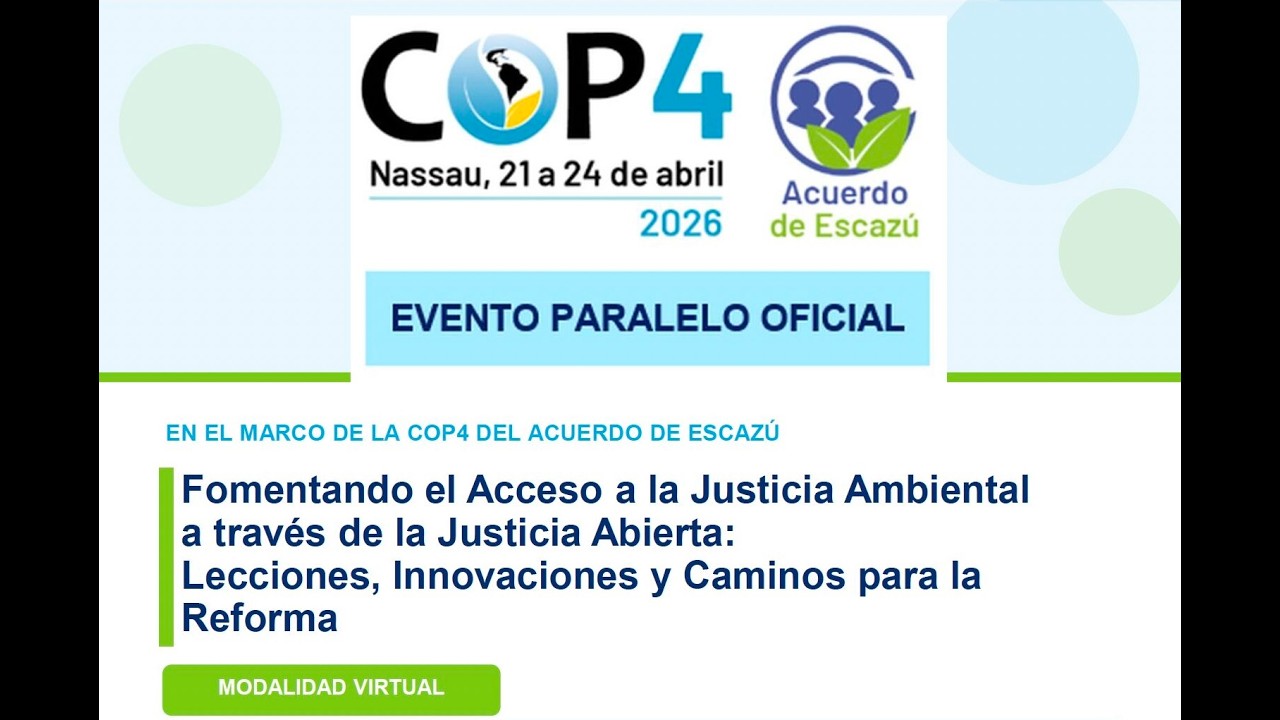 Webinar PNUD RIJA: Fomentando el acceso a la justicia ambiental a través de la justicia abierta
