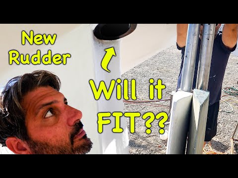 Brand $New$ Rudder, But Will it FIT??? (Calico Skies Sailing, Ep 171)