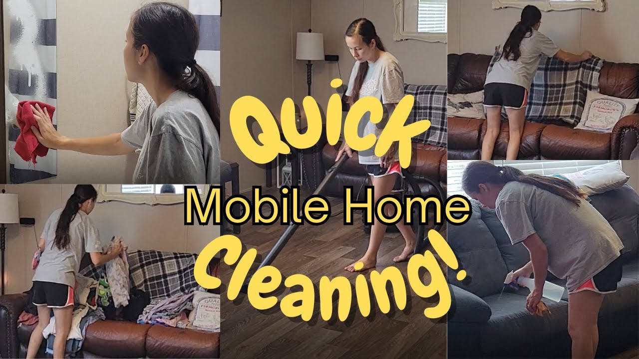 Quick Doublewide Mobile Home Cleaning!