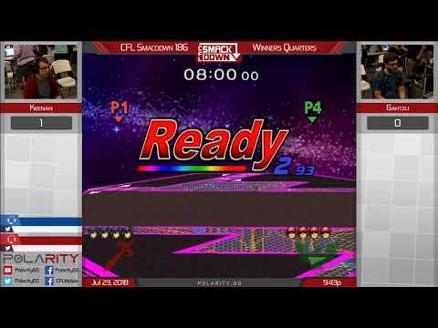 CFL Smackdown 186 Melee - Keenan (Marth) vs Gahtzu (Falcon) - Winners Quarters