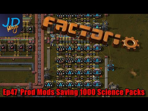 Prod Mods Saving 1000 Science Packs Ep47 | Factorio Biter Hell | Gameplay, Lets Play