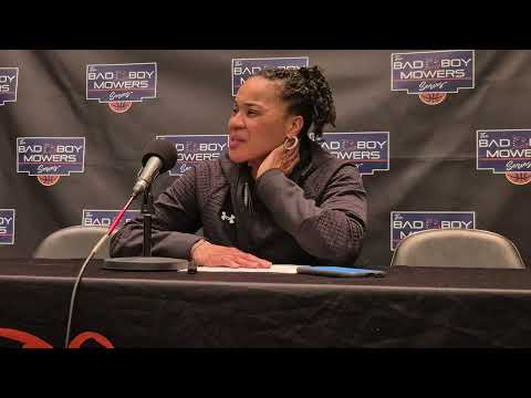 Video: South Carolina's Tessa Johnson, Ta'Niya Latson and Coach Dawn Staley after win over #UNC