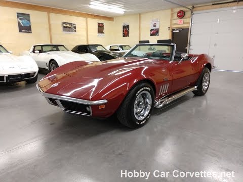 1969 Burgundy Corvette Convertible Stingray For Sale Video