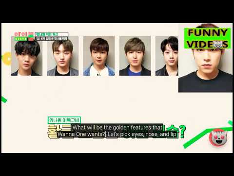 [SUB ENG] 워너원 The ideal face that wanna one wants is ....
