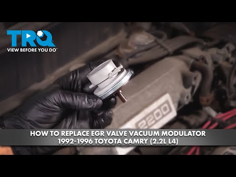 How to Replace EGR Valve Vacuum Modulator 1992-1996 Toyota Camry (2.2L L4)