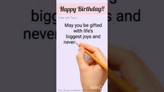 Heart touching birthday wishes message #shorts #happybirthday