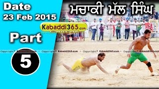 Machaki (faridkot) Kabaddi Tournament 23 Feb 2015 Part 1 by Kabaddi365.com