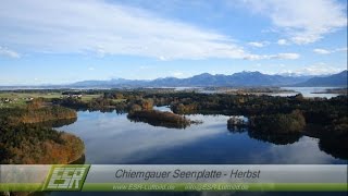 preview picture of video 'Chiemgauer Seenplatte - Herbst - Trailer - ESR-Luftbild'
