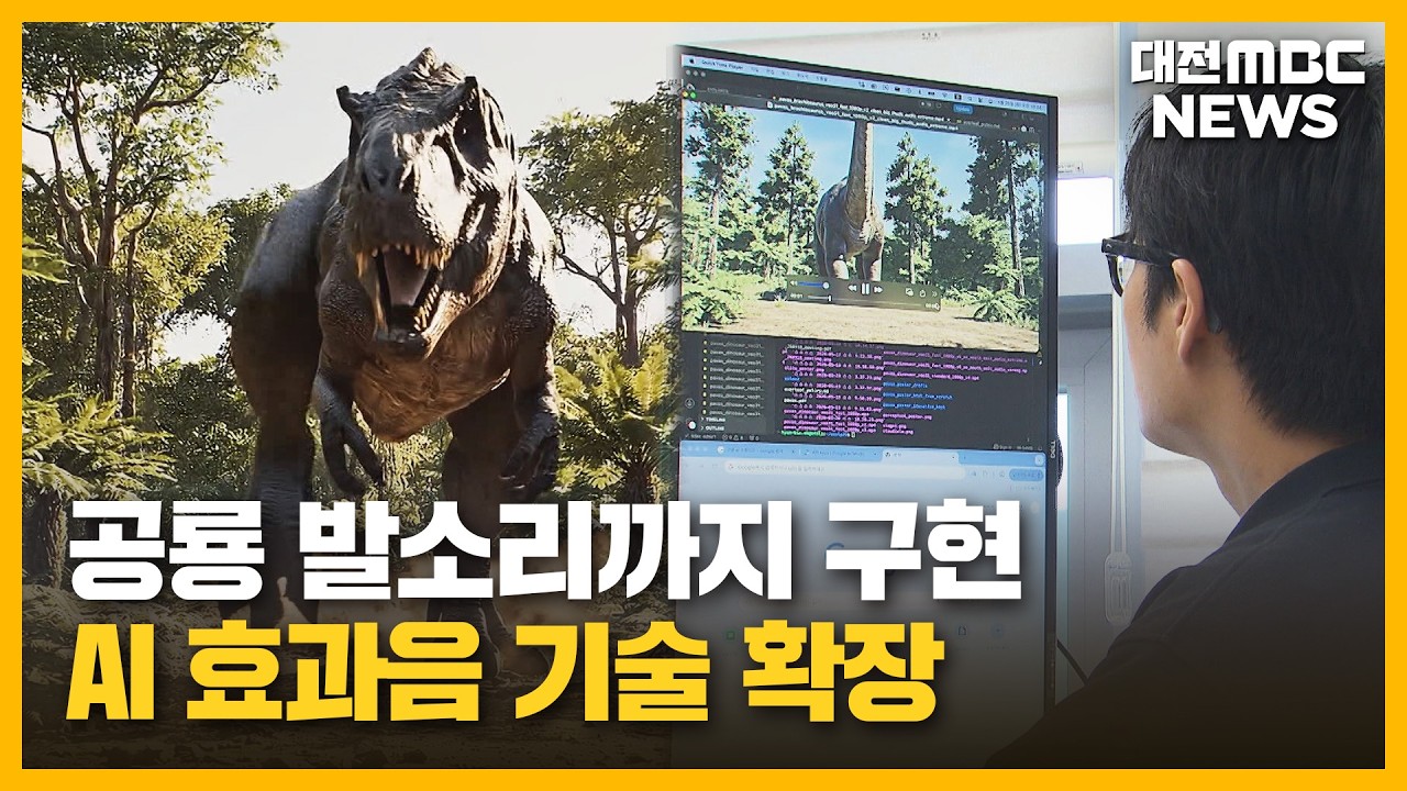 [리포트]"무게·움직임까지 계산"⋯공룡 발소리도 AI가 ‘쿵쿵’