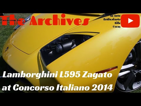 Thumbnail for Lamborghini L595 Zagato on Display at Conscorso Italiano 2014 by Lamborghini 5-95 Zagato
