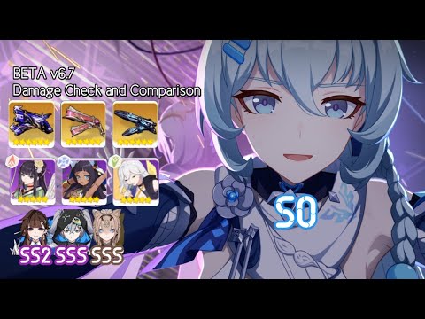 [BETA v6.7] Shigure Kira, Sugary Starburst Damage Check and Comparison