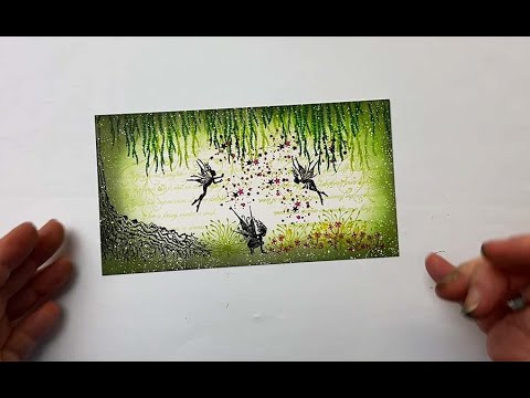 Green Magic Meadow by Karen Telfer - A Lavinia Stamps Tutorial