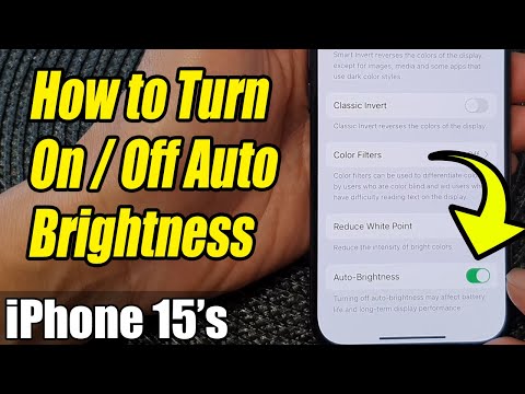 iPhone 15/15 Pro Max: How to Turn On/Off Auto-Brightness