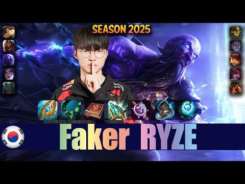 T1 Faker RYZE vs ANNIE Mid - Patch 25.17 KR Ranked | lolrec