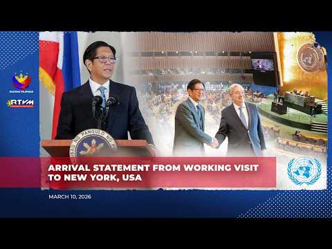 Arrival Statement from Working Visit to New York, USA