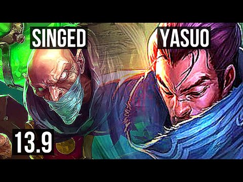 SINGED vs YASUO (MID) | 76% winrate, 11/2/15, Legendary | KR Master | 13.9