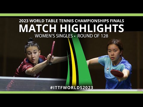 Giorgia Piccolin vs Wing Lam Ng | WS R128 | 2023 ITTF World Table Tennis Championships Finals