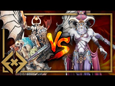 THE CLASH OF TITANS! - Blades Of Khorne vs Hedonites of Slaanesh - Age Of Sigmar OPEN Battle Report