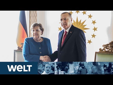 STREIT UM GELD UND FLÜCHTLINGE: Pressekonferenz Merkel und Erdogan