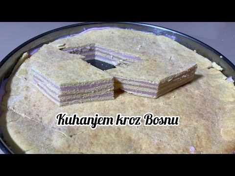 Stara Bosanska slatka pita sa pudingom / Old Bosnian sweet pie with pudding