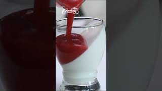 Strawberry Panna Cotta #shorts by Home Cooking Adventure