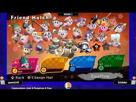 qwertz143 (Bell) vs Srishdev (Staff) - Kirby Fighters India Tournament #5