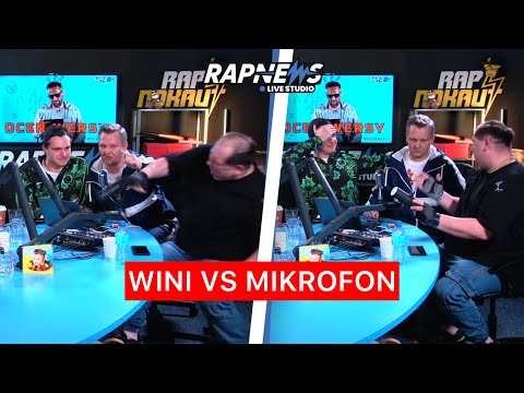 WINI ZNOKAUTOWAŁ MIKROFON W RAPNEWS STUDIO!